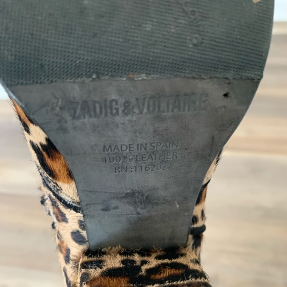 Zadig & Voltaire Molly boots leopard print - Picture 5 of 8